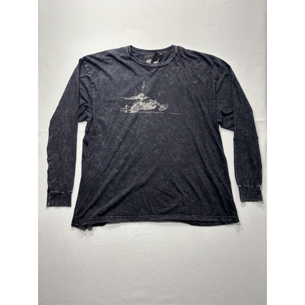 Harley-Davidson Shirt Mens 3XL Black Willie G Peace Graphic Long Sleeve Museum